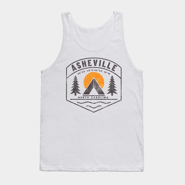 Visiting NC Mountain Cities Asheville, NC Tank Top by Contentarama